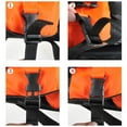 thumbnail image 4 of Almencla 360 degree Reflective Life Jacket Swimwear Swim Vest for Floating Kayaking Rafting XL Orange, 4 of 8