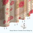 thumbnail image 6 of Pioneer Flower Floral Print Pattern Shower Curtain 84"x72", Bathroom Decorative Shower Curtain Set with 12 Hooks, Waterproof Washable, 6 of 6