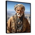 thumbnail image 2 of Designart "Berber Portrait in the Atlas Arabic II" People Framed Wall Art - Global Brown African Tribal Living Room Framed Canvas Art, 2 of 6