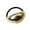 Gold, variant on Curved Metal Ponytail Cuff Hair Tie for Women, Minimalist Alloy Ponytail Holder Barrette, Smooth Glossy Elastic Hair Band Elegant Hair Accessory for Low Ponytail Daily Office Wedding Party