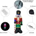 thumbnail image 4 of MEZOOM 8 Feet Christmas Inflatable Nutcracker Soldier Holiday Lighted Blow up Yard Decoration 8ft Nutcracker Inflatable Indoor Porch Outdoor, 4 of 5