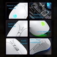 thumbnail image 3 of Mouse Gamer TECHWOLF Blanco USB RGB 4 Colores 6 Botones dpi Ajustable 7200 Clic Silencioso Diseño Er, 3 of 9