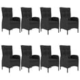 thumbnail image 4 of vidaXL 9 Piece Garden Dining Set Black, 4 of 5