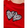 thumbnail image 6 of WIBACKER Baby Girl Clothes Summer Cute Outfits 3 6 12 18 Months Ruffle Romper & Floarl Shorts Sets for Love Heart Girls, 6 of 7
