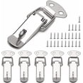 thumbnail image 1 of 12 Pieces Lever Latch Spring Latch Latch, 72mm Stainless Steel Toggle Spring Latch, with Hook, for Cabinet, Box, Drawer, Cabinet, Tool Chest, 1 of 5
