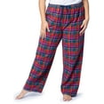 thumbnail image 6 of Fruit of the Loom Women's Beyond Soft Long Sleeve Waffle Top and Flannel Bottom Pajama Set, Sizes S-4X, 6 of 10
