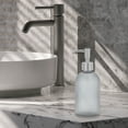 thumbnail image 6 of Unique Bargains 1 Pc Reusable Cylinder Frosted Soap Dispenser 13.53oz Gray Silver Tone, 6 of 6
