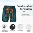 thumbnail image 3 of Daiia Owl In Blue Mens Swim Trunks Swim Shorts Quick Dry Swim Shorts with Mesh Lining Pockets-3X-Large, 3 of 9