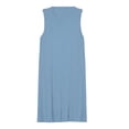 thumbnail image 3 of Gray blue Spring Summer Dresses for Women Fashion T-shirt Dress Casual Sleeveless Loose Sundress with Pockets, 3 of 5
