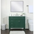 thumbnail image 6 of Elegant Kitchen and Bath 40 inch Single bathroom vanity in green, 6 of 8