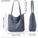 thumbnail image 2 of Bolso de pana con cremallera, impermeable, para mujer, con bolsillos y compartimentos, de gran capacidad, para el hombro., 2 of 5