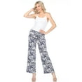 thumbnail image 5 of White Mark Women's Floral Paisley Palazzo Pants, 5 of 6