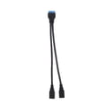 thumbnail image 1 of licencia 3.0 de 20 pines a 2 conectores tipo / F cable en Y para computadora PC CUTICAT 2 puertos USB a 20 Pin Cable, 1 of 8