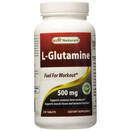 Best Naturals L-Glutamine 500mg, 250 Tablets