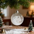 thumbnail image 3 of Dongrere 6Pcs Filled Clear Christmas Ornaments Plastic Shatterproof Christmas Balls for Christmas, Weddings & Parties, Family-Friendly & Tree Decor, 3 of 3