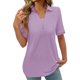 thumbnail image 2 of Fiudx Ofertas Flash Artículos En Oferta Blusas Estampadas de Moda para Mujer, Camiseta de Manga Corta, Top con Cuello Vuelto, 2 of 4
