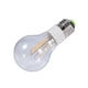 thumbnail image 2 of Bombilla de filamento LED COB 12 V Sincero Luz blanca cálida 3 W no regulable 360 grados, 2 of 6