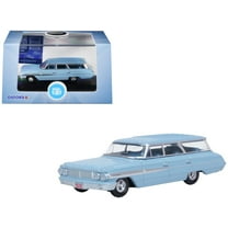 1964 Ford Country Sedan Skylight Blue 1/87 (HO) Scale Diecast Model Car by Oxford Diecast
