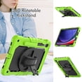 thumbnail image 4 of Case for Samsung Galaxy Tab S10 FE/ S9 FE 5G 10.9 Inch/Tab S9 11 Inch, Heavy Duty Shockproof Protective Case with Screen Protector, 360° Rotating Stand, Hand/Shoulder Strap, 4 of 9