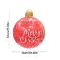 thumbnail image 4 of 1pcs Inflatable Christmas Ball,19x25 Inch Outdoor Holiday Ornament,Thickened PVC Inflatable Christmas Decor for Seasonal Display 66x48cm, 4 of 6