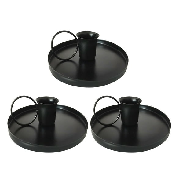 Masteelf  3 Pcs Iron Candle Holder Holders Candlesticks for Shabbat