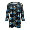 thumbnail image 5 of HAVUITYY Easter 3/4 Sleeve Sweaters for Women, Cute Printed Womens Lightweight Crew-neck Tops, Women's Spring Loose Pullover, 5 of 5