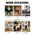 thumbnail image 3 of TEMOFON Pants for Women Summer Waisted Drawstring Straight Leg Capri Pants with Pockets Ankle Lounge Pants Darkblue L, 3 of 9
