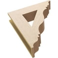 thumbnail image 6 of Ekena Millwork 5 1/2"W x 24"D x 28"H Funston Traditional Rough Cedar Woodgrain TimberThane Bracket, Primed Tan, 6 of 6