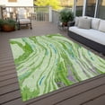 thumbnail image 6 of Addison Rugs Chantille Indoor/Outdoor Transitional Swirls Green Washable Rectangle Rug, 10' x 14', 6 of 6