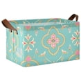 thumbnail image 2 of Ryvnso Bohomian Flowers Storage Bins Large Basket Foldable Cube Toys Organizer with Handles 2 PCs, 2 of 8