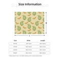 thumbnail image 2 of Throw Blanket for Couch, Funny Sweet Cantaloupe Super Soft Fuzzy Comfy Warm Throw Blanket, Cuteness Lightweight Cozy Plush Flannel Blanket & Throws for Sofa and Bed All Season, 2 of 5
