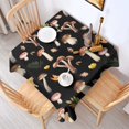 thumbnail image 2 of Brown Mushroom Leaf Black Pattern Square Tablecloth,Waterproof Square Table Cover,Wipeable Spillproof Washable Table Cover for Home Kitchen Party Decor 52"x52"(132x132cm), 2 of 6