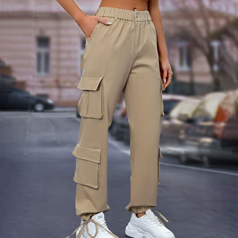 【Anyone more】Leta Cotton Cargo Maxi Wide Pants Stretch Organic Cotton Wide-Leg Cargo Pants | Michael Kors [US]