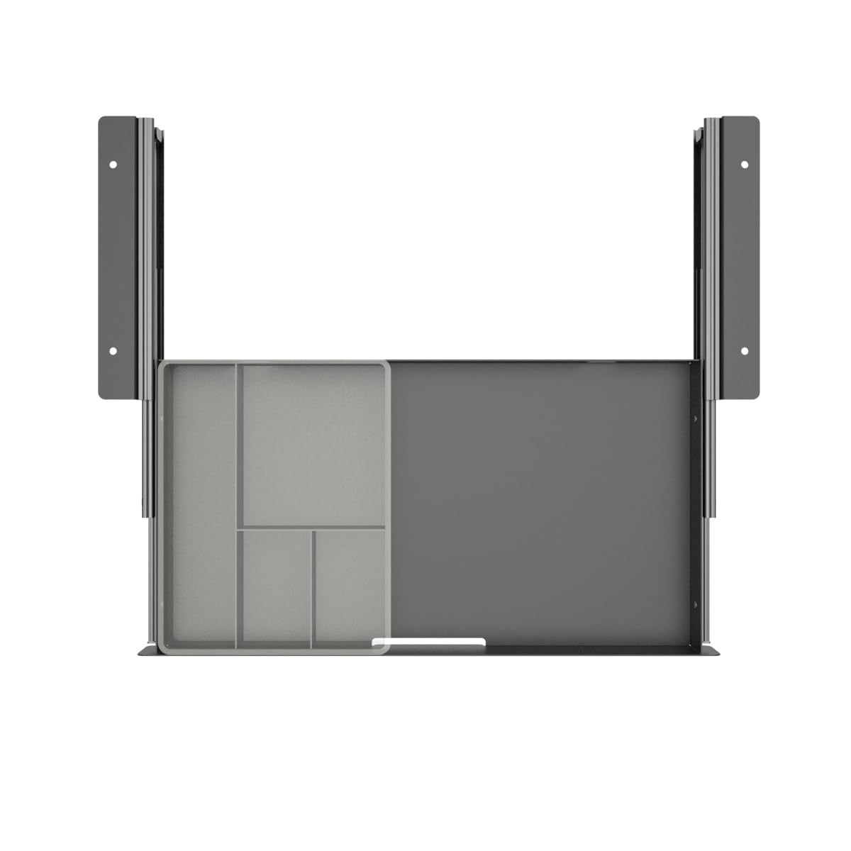 Under Desk Slide Out Pencil Drawer  Storage Organizer 15 Inch Wide Ball-bearing Slides Black (8x14.4 Inch)