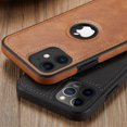 thumbnail image 2 of Funda de cuero PU de lujo para teléfono, carcasa trasera delgada para iPhone 14 pro max 13 Pro max 11 12 Pro Max XR XS Max X 7 Plus, 2 of 4