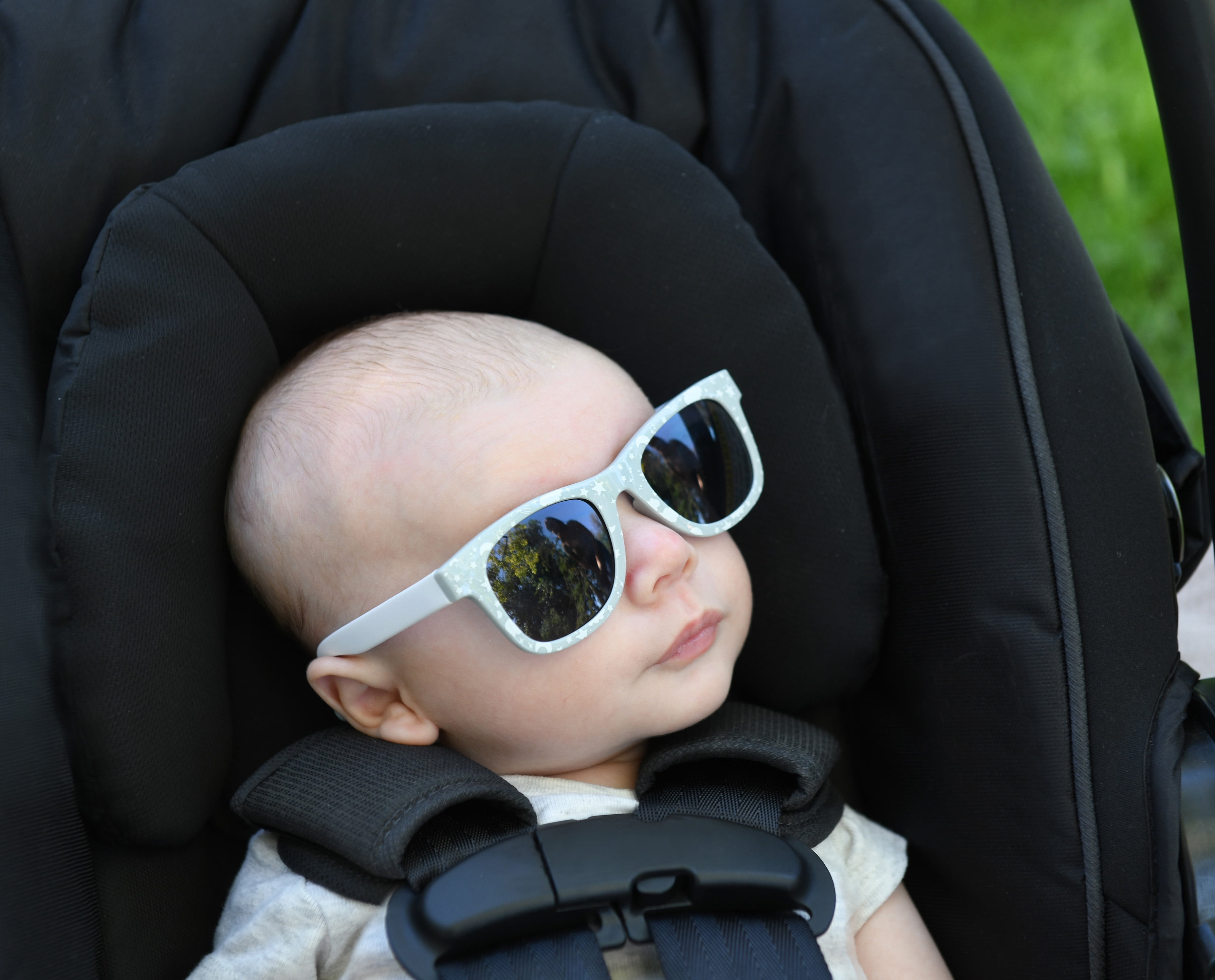 Goldbug Striped UV Protection Infant-Toddler Classic Sunglasses, Multi-Color