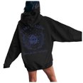 thumbnail image 4 of WILLBEST Sudadera con Capucha para Mujer, Ligera, Estilo Pullover, con Estampado Otoñal E Invernal Mediana, 4 of 5