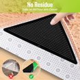 thumbnail image 2 of MesaSe Non Slip Rug Gripper for Hardwood Floor Carpet Area Rugs Tile Rug Pad Carpet Tape Grippers 8 Pcs, 2 of 8