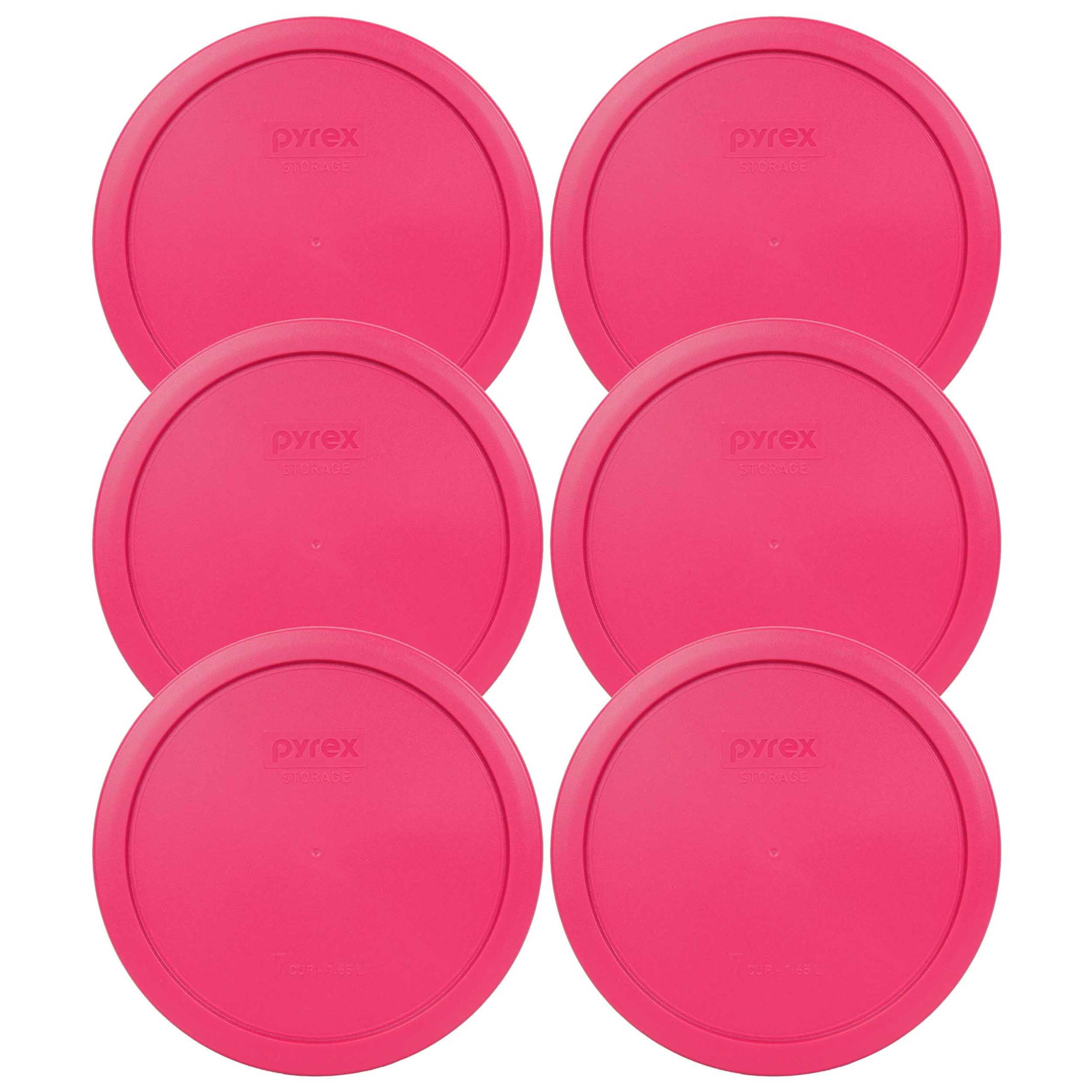 Pyrex Replacement Lid 7402PC Fuchsia Round Cover (6Pack) for Pyrex