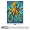 thumbnail image 4 of PIKWEEK Children's blanket, adult marine animal themed decoration sofa, ocean octopus enthusiast gift bed blanket, birthday blanket, Christmas blanket, soft and comfortable blanket White, 4 of 6