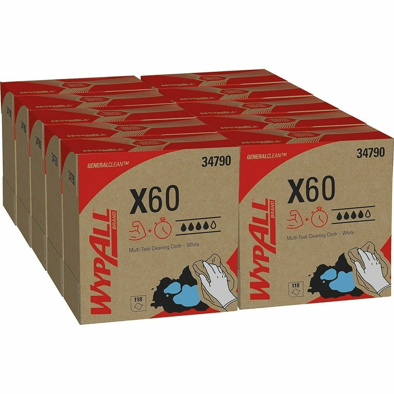 WypAll X60 Multi-Purpose Disposable Task Wipe, 9-1/10 x 16-4/5