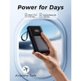 thumbnail image 7 of Power Bank, 15000mAh Portable Charger with Built in Cable, 22.5W Fast Charging, 6 Outputs, Slim Travel Essential Battery Pack with LED Display, Compatible with iPhone 17/16/15/14/13, Samsung, iPad, 7 of 7