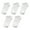 White, variant on Waroomhouse 5 Pairs Simple Unisex Ankle Socks Women Men Low Cut Short Socks Anti-slid Athletic Running Casual Invisible Liner Socks