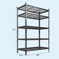 thumbnail image 2 of GARVEE 5 Tier Garage Shelving,Heavy Duty 2200LBS Storage Shelves Units,Adjustable Metal Shelving Unit,48"Lx24"Wx70"H,for Garage Kitchen Pantry Warehouse Basement, 2 of 8