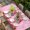 Pink HotPink White, variant on Valentine's Day Table Cloths for 6 Foot Rectangle Tables, Pink Gnomes Love Roses Romantic Beige Patio Waterproof Elastic Fitted Tablecloths, Washable Rectangular Table Cover for Camping