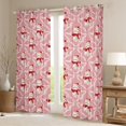 thumbnail image 2 of Feelyou Xmas Snowman Curtains (2, 52x84), Ribbon Bowknot Kids, 2 of 6