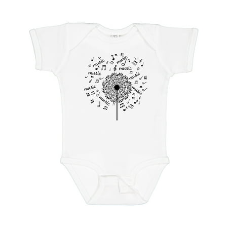 

Inktastic Music Dandelion Musical Gift Gift Baby Boy or Baby Girl Bodysuit