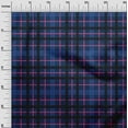 thumbnail image 2 of oneOone Polyester Lycra Navy Blue Fabric Madras Check Sewing Material Print Fabric By The Yard 56 Inch Wide, 2 of 4