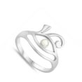 thumbnail image 4 of CHOOSE YOUR COLOR White Simulated Opal All Seeing Eye Ring 925 Sterling Silver Evil Wave Band CZ Female Size 8, 4 of 4