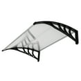 thumbnail image 4 of Hommoo 40"×30" Window Door Awning, Outdoor Patio Awning Sun Shade Canopy Sun Shetter,UV,Rain Snow Protection Hollow Sheet, Window Awning Overhead Cover Front Door Awning for Patio, 4 of 5